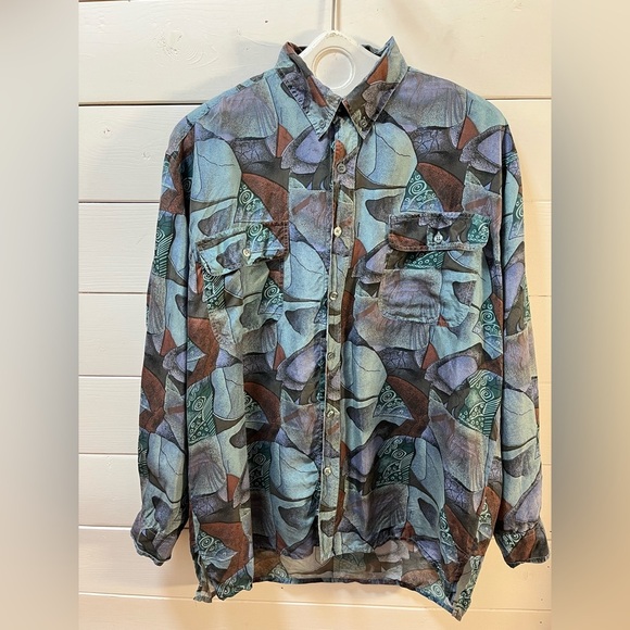 TRADIZIONI Vintage Silk Shirt M (Unisex) - Picture 1 of 7